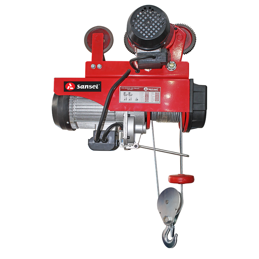 Guincho Elétrico de Cabo de Aço – Linha Mini 250kg a 990kg – capacidade de elevação 6m / 12m