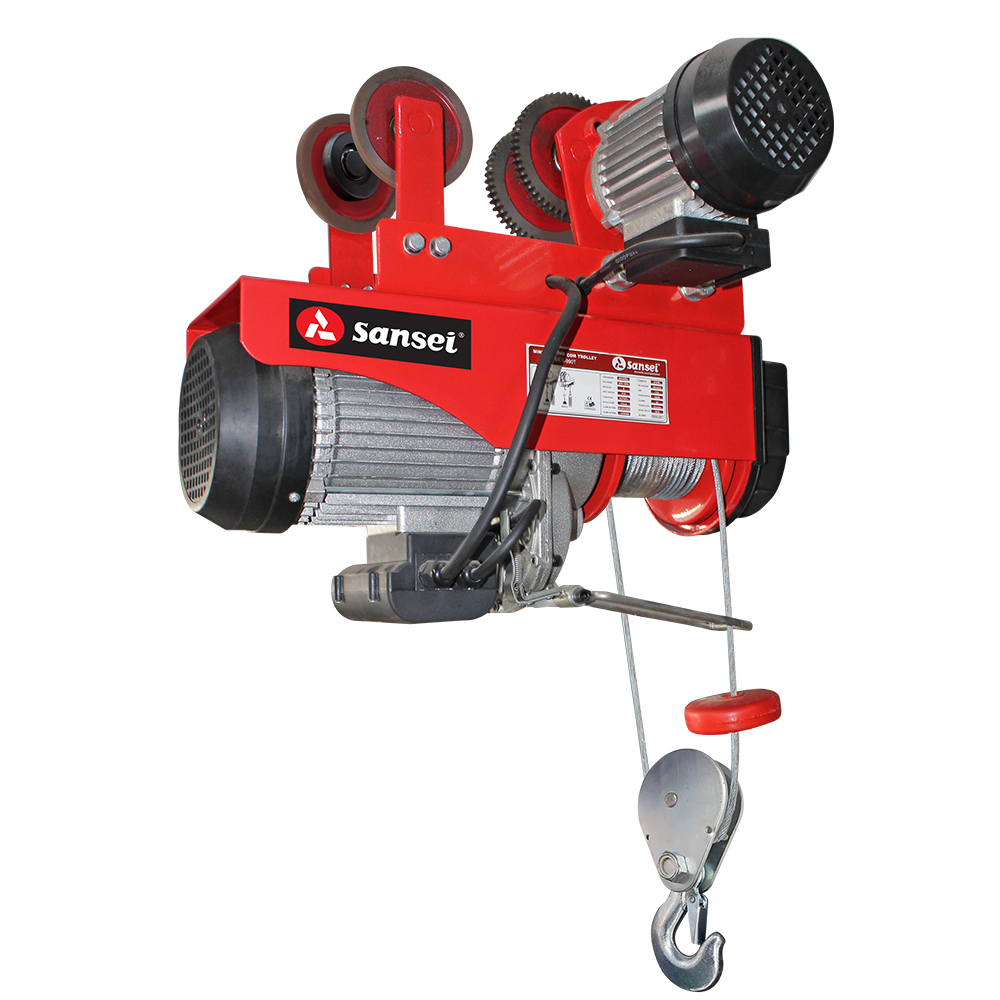 Guincho Elétrico de Cabo de Aço – Linha Mini 250kg a 990kg – capacidade de elevação 6m / 12m