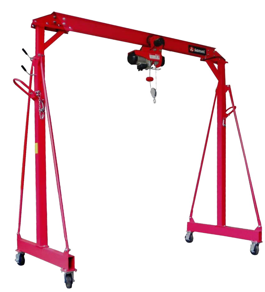 Pórtico Móvel p/ Talhas e Guinchos – 1.0Ton a 02Ton / largura e altura 2400mm - 2400~3600